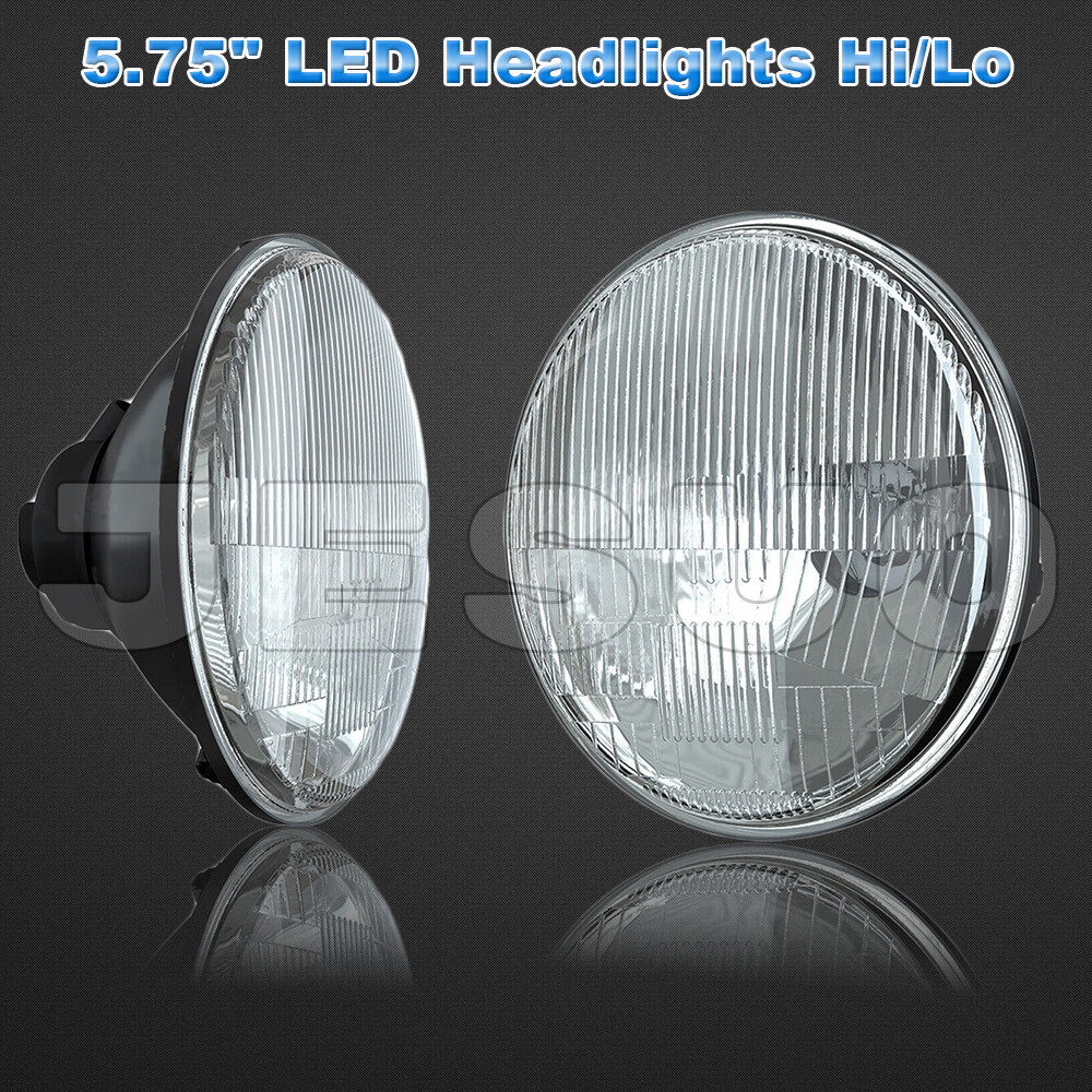 Round 5.75″ 5-3/4″ LED Hi/Lo Headlights for Ford Ranchero Gran Torino 1965-1976