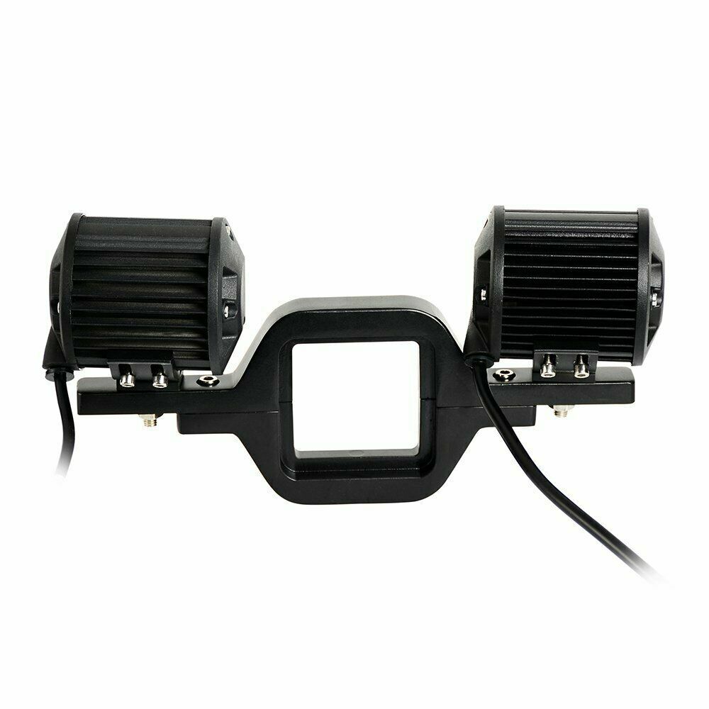 4″ 3-row LED Work Light Pods Backup +Tow Hitch Mounting Bracket Reverse Truck