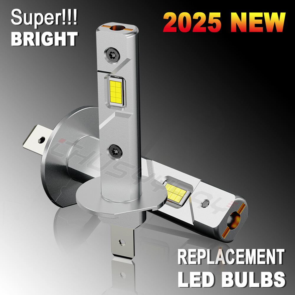 2Pcs NEW CSP LED Headlight Bulbs Super power combo For BMW E30 E34 E24 E36 E38
