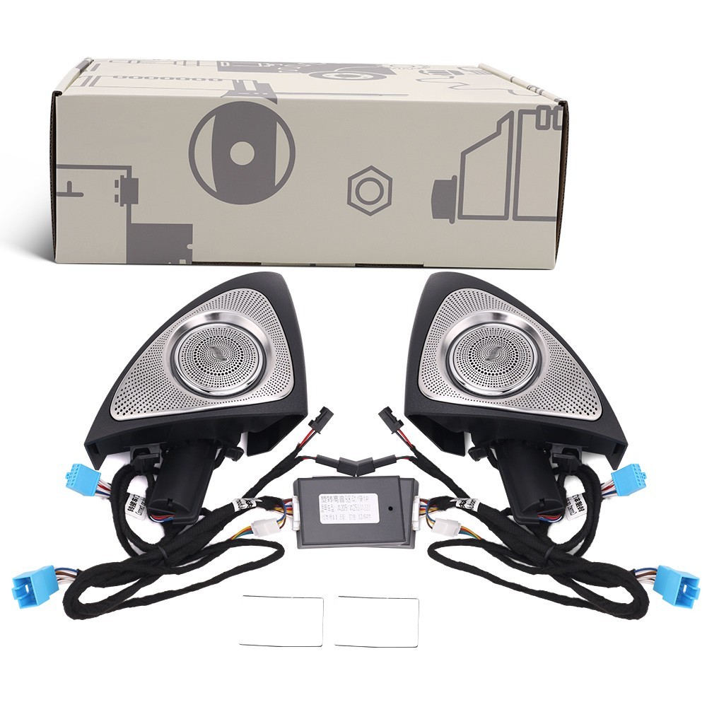 64 Colors 3D Rotating Speaker Tweeter For Mercedes-Benz C-Class W205 2019-2021
