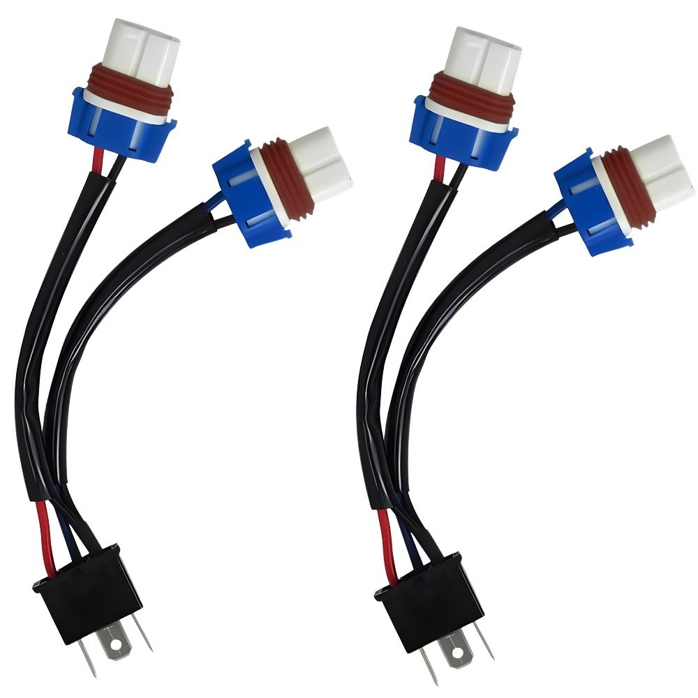 Conversion Wire 9003 H4 TO 9005 9006 Two Harness Head Lamp Adapter Plug Play New