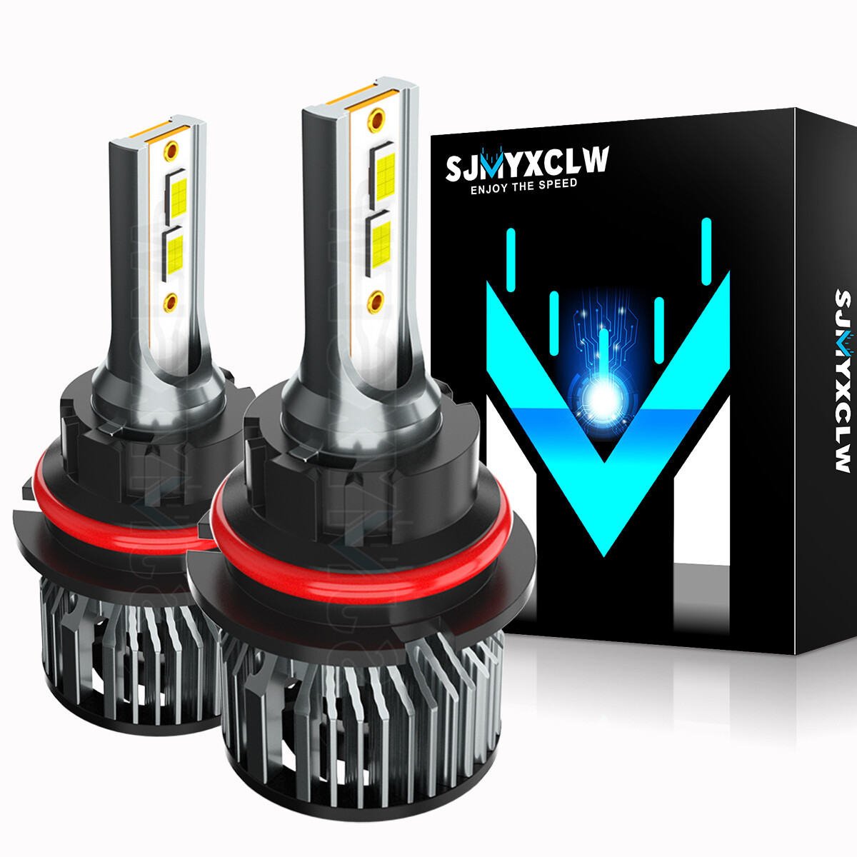 For Mitsubishi Galant 2004-2012 6000K 2PC 9007 LED Headlight High/Low Beam Bulbs