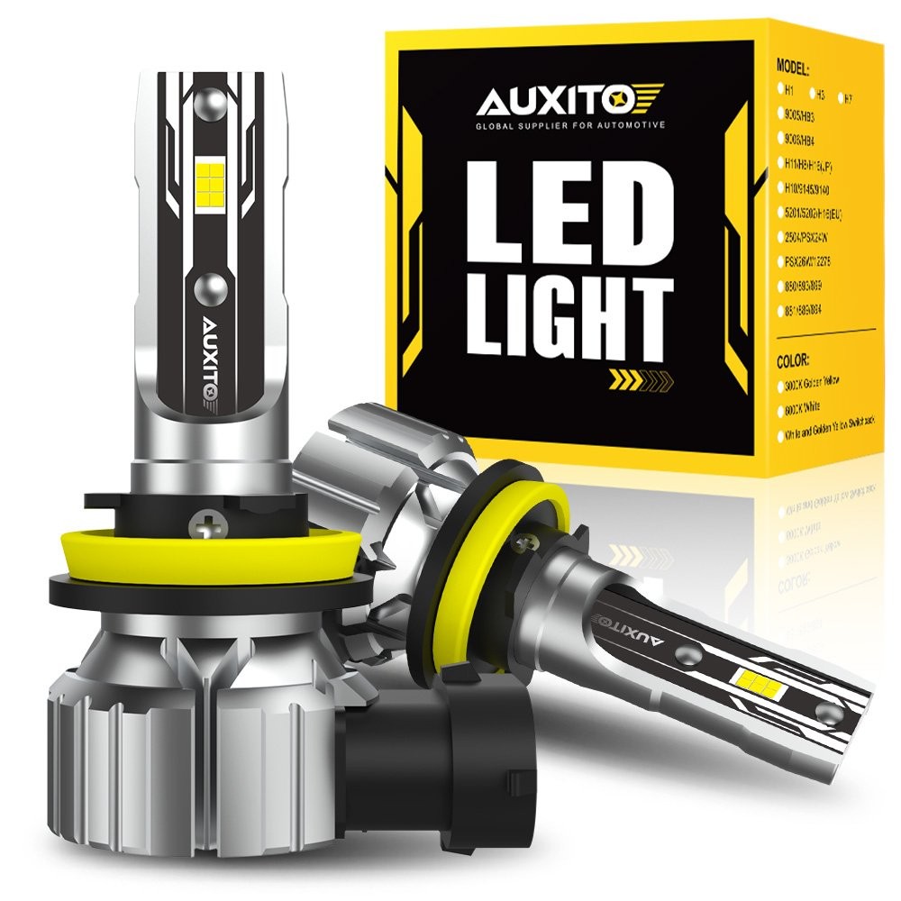 AUXITO H11 LED Headlight Low Beam Bulbs Super Bright 6500K White 20000LM E2 EXV
