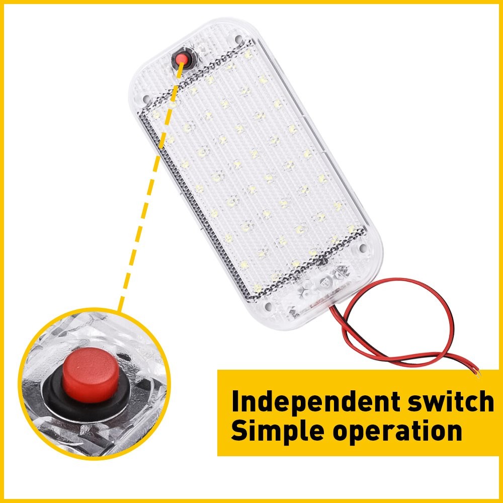 4Pcs 12V 60LED RV Ceiling Dome Light RV Interior Lighting for Car Trailer Truck