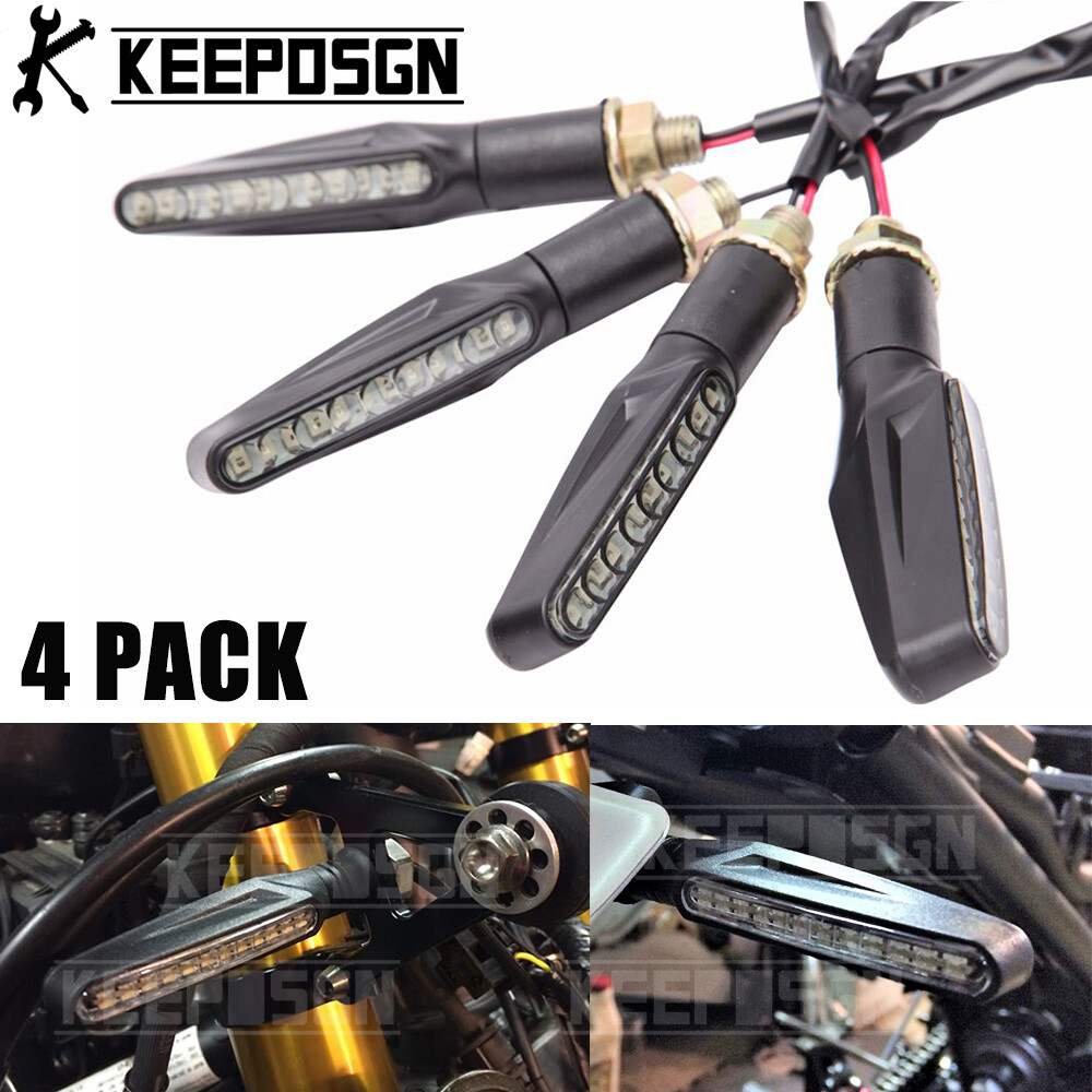 For Yamaha FZ09 MT03 MT07 R3 4xMotorcycle Indicators Flowing Turn Signal Lights