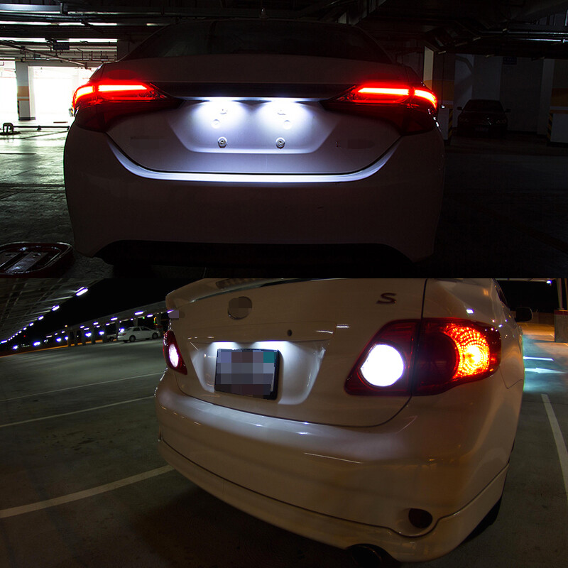 2 Xenon White 168 W5W LED License Plate Light Bulbs for Toyota Corolla 1998-2022