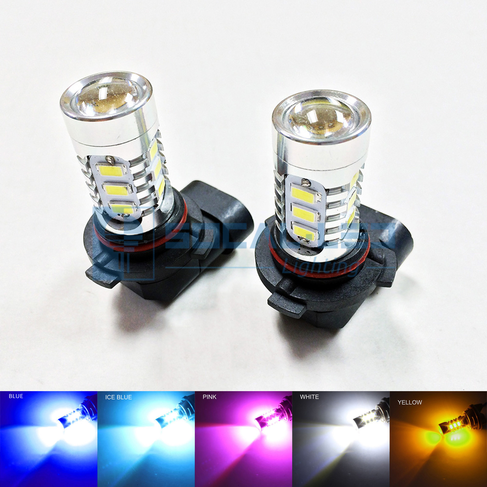 2pcs H10 9145 15w High Power Bright Car LED Bulbs 5730 15SMD Fog light DC 12-24V