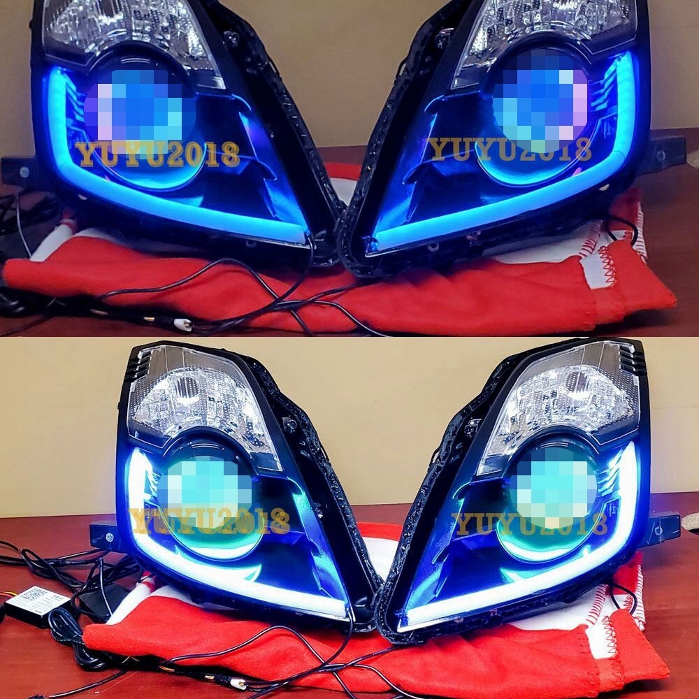 2*60cm LED strip Flow series Chasing RGB for headlight DRL Dream color signal