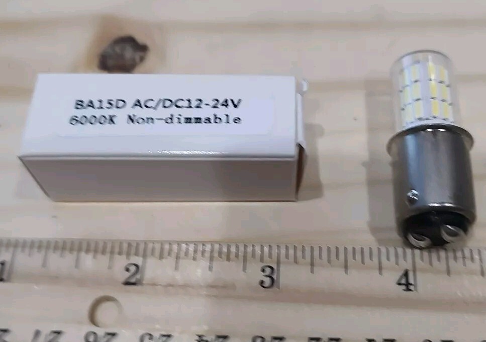 Lot of 5 NEW 12V BA15D Bayonet X003A9WDVN Camper Trailer Interior LED Bulb 6000K