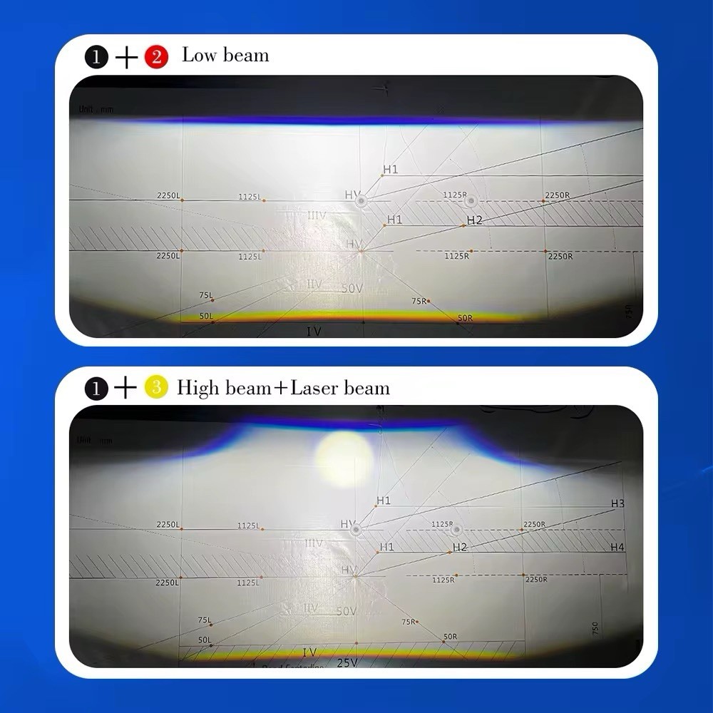2x LED Projector Off Road Lens Driving Lights w/ Harness 140W 50000LM Spot Beam