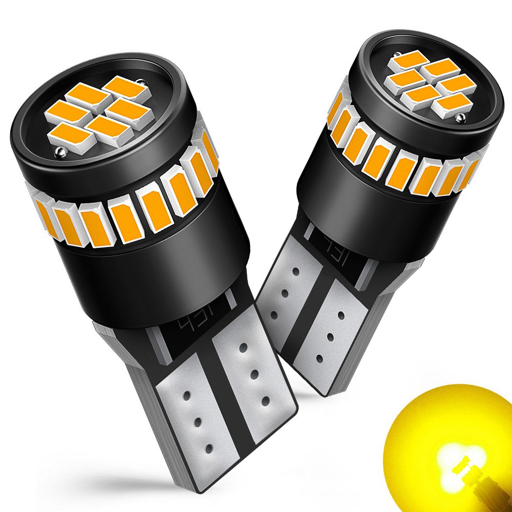 2-20X 168 194 192 2825 T10 LED Side Marker Interior Light Bulbs Amber Error Free
