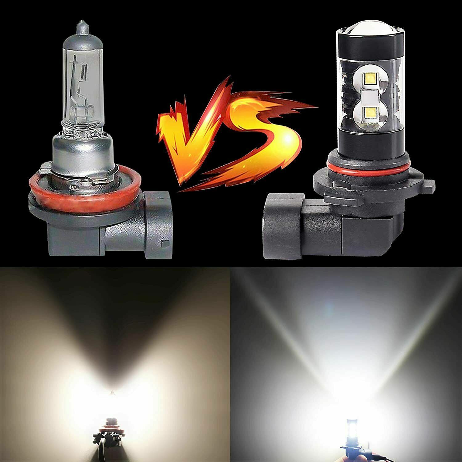 LED Fog Light Bulbs H10 9145 9140 White for Ford F150 F250 F350 2004 2005-2021