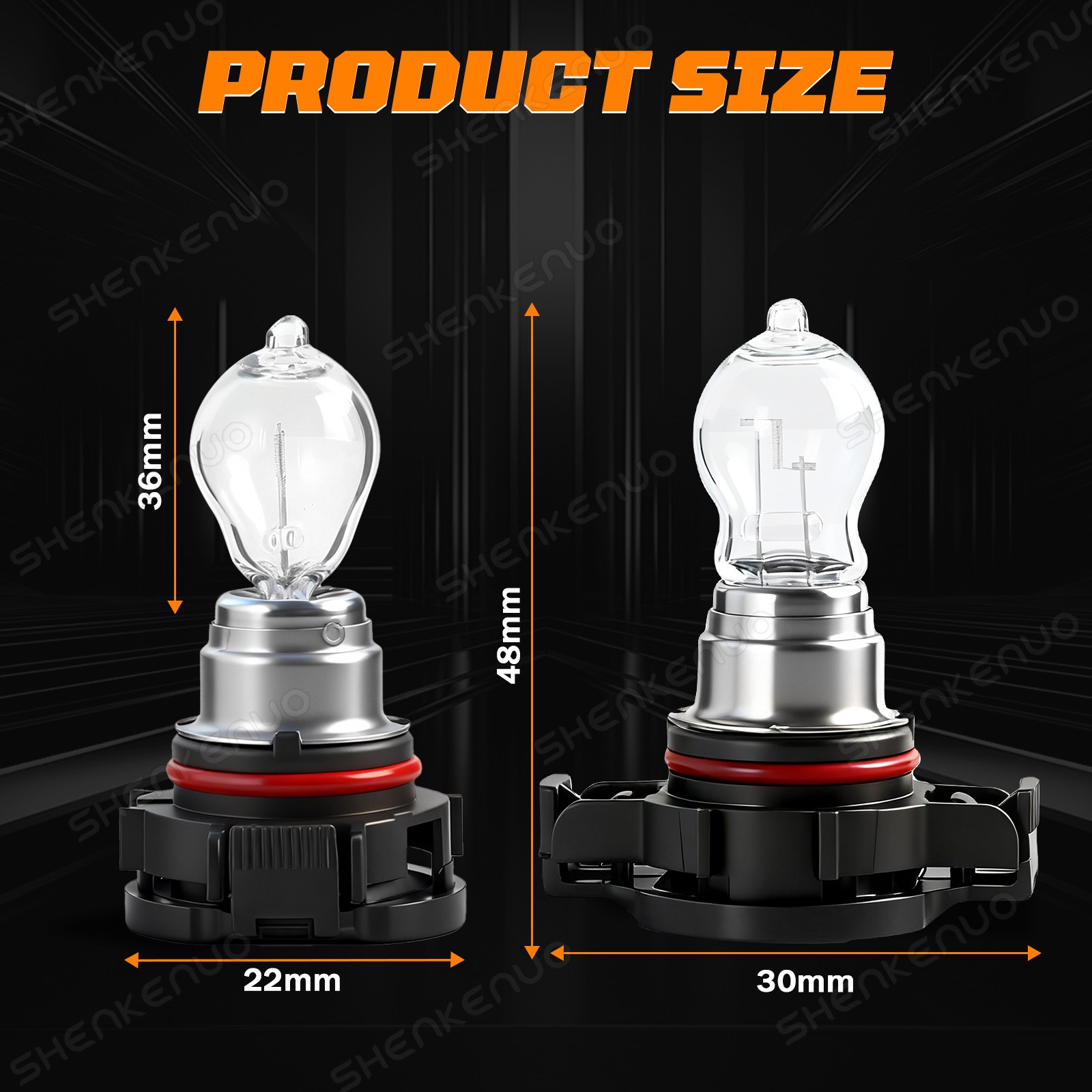 For Chevrolet Tahoe 2007-2014 H16 5202 3400K Warm White Halogen Fog Light Bulbs