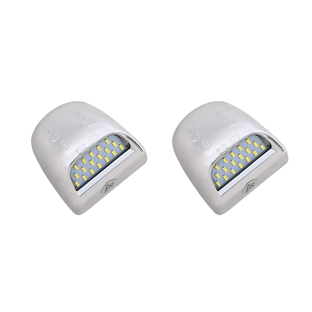 LED Chrome License Plate Lamp For Chevrolet Silverado 1500/2500/3500HD 1999-2013
