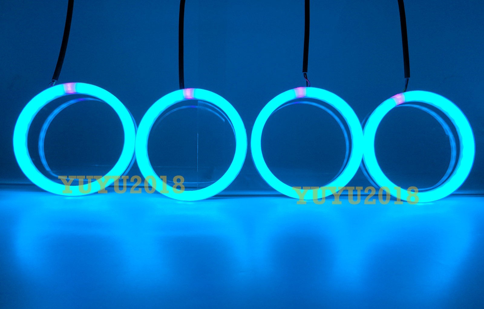 Dream color halo ring Flow series Chasing RGB LED Turn Signal Bluetooth DRL lamp