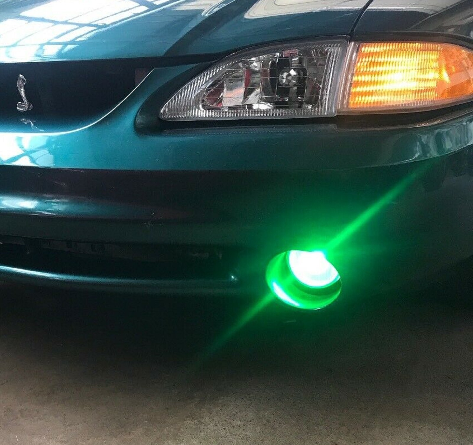 LED Kit F15 140W 9003 HB2 H4 Green Two Bulbs Head Light Dual High Low Beam