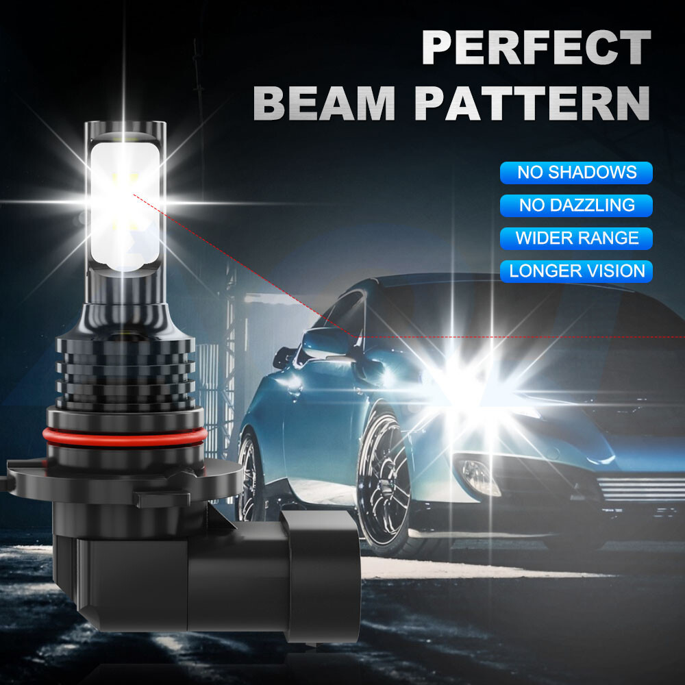 4x Combo 9005 9006 LED Headlight Bulb 360 Degree Adjustable Highlight Series