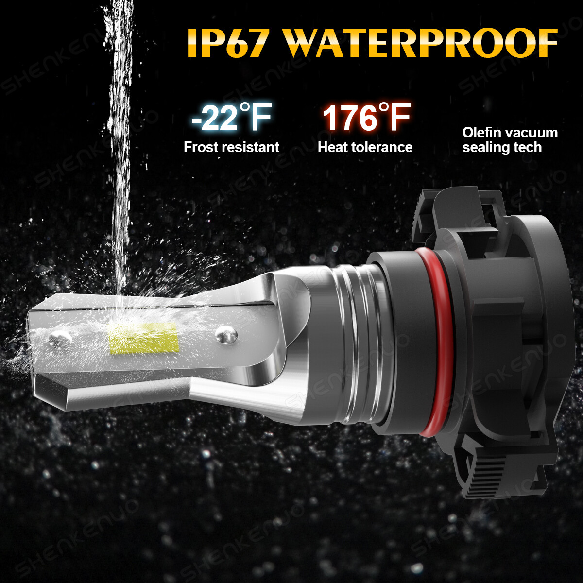For 2014 2015 GMC Sierra 1500 LED Headlight Hi/Lo + Fog Light Bulbs Combo 6000K