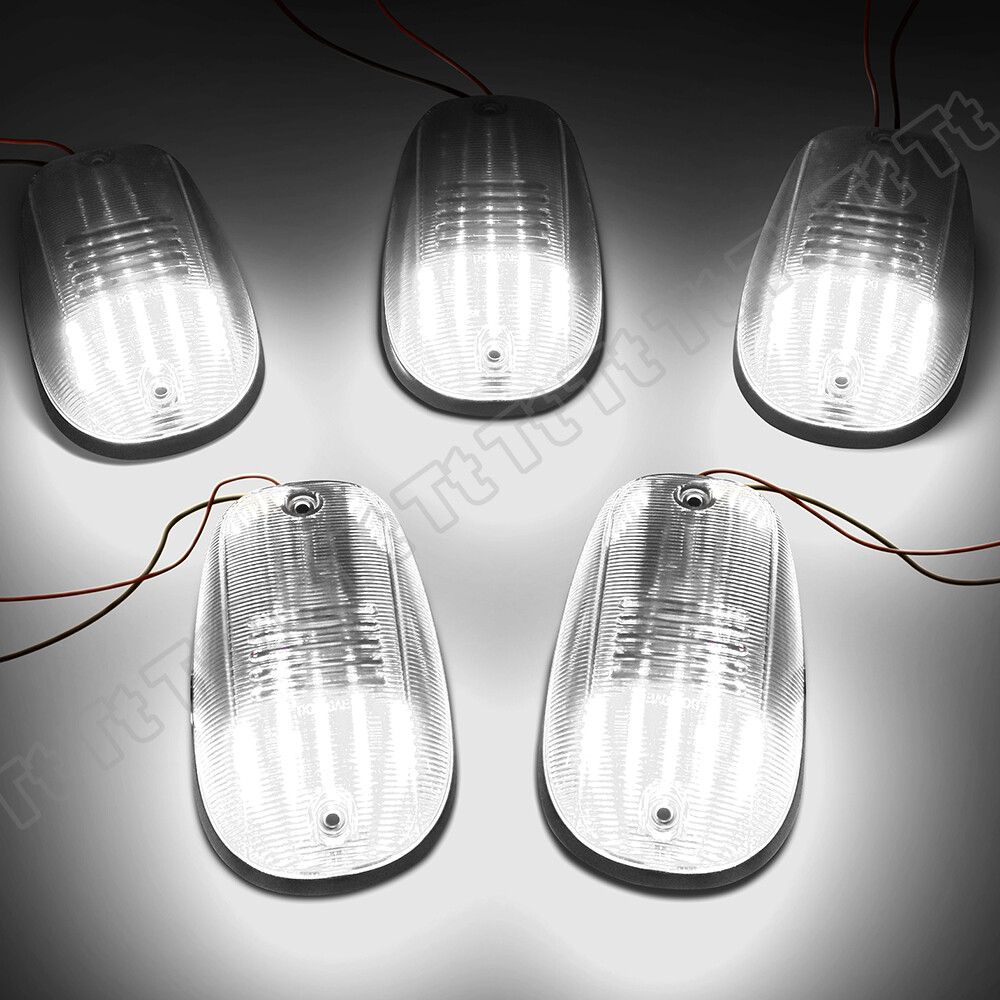 For 2003-2018 Dodge Ram 1500 2500 3500 Truck White LED Cab Roof Marker Lights 5x
