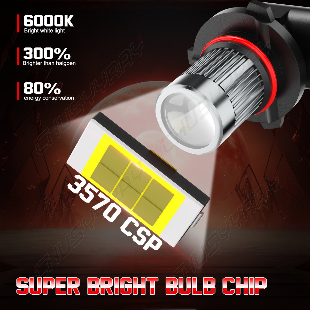 2X 9005 White LED Daytime Running Light DRL Bulbs For LEXUS ES350 2010-2012