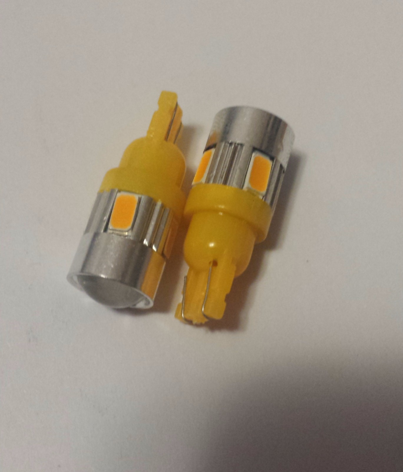 4 pcs Samsung 3W SMD 5630 High power LED SMD 194 168 W5W Amber