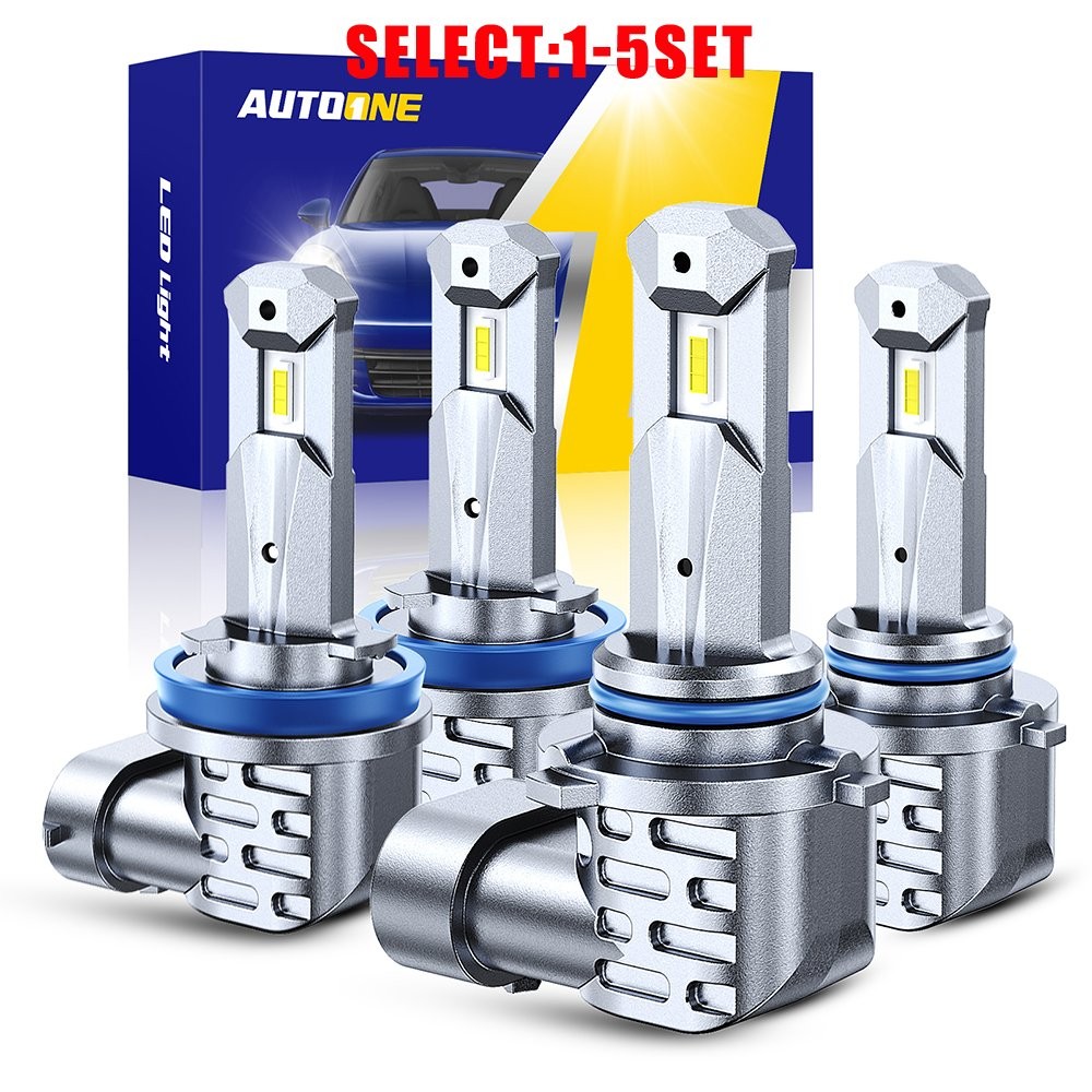 AUTOONE H11 9005 LED Headlight Bulbs High Low Beam Super Bright 80000lm SF 4-20X