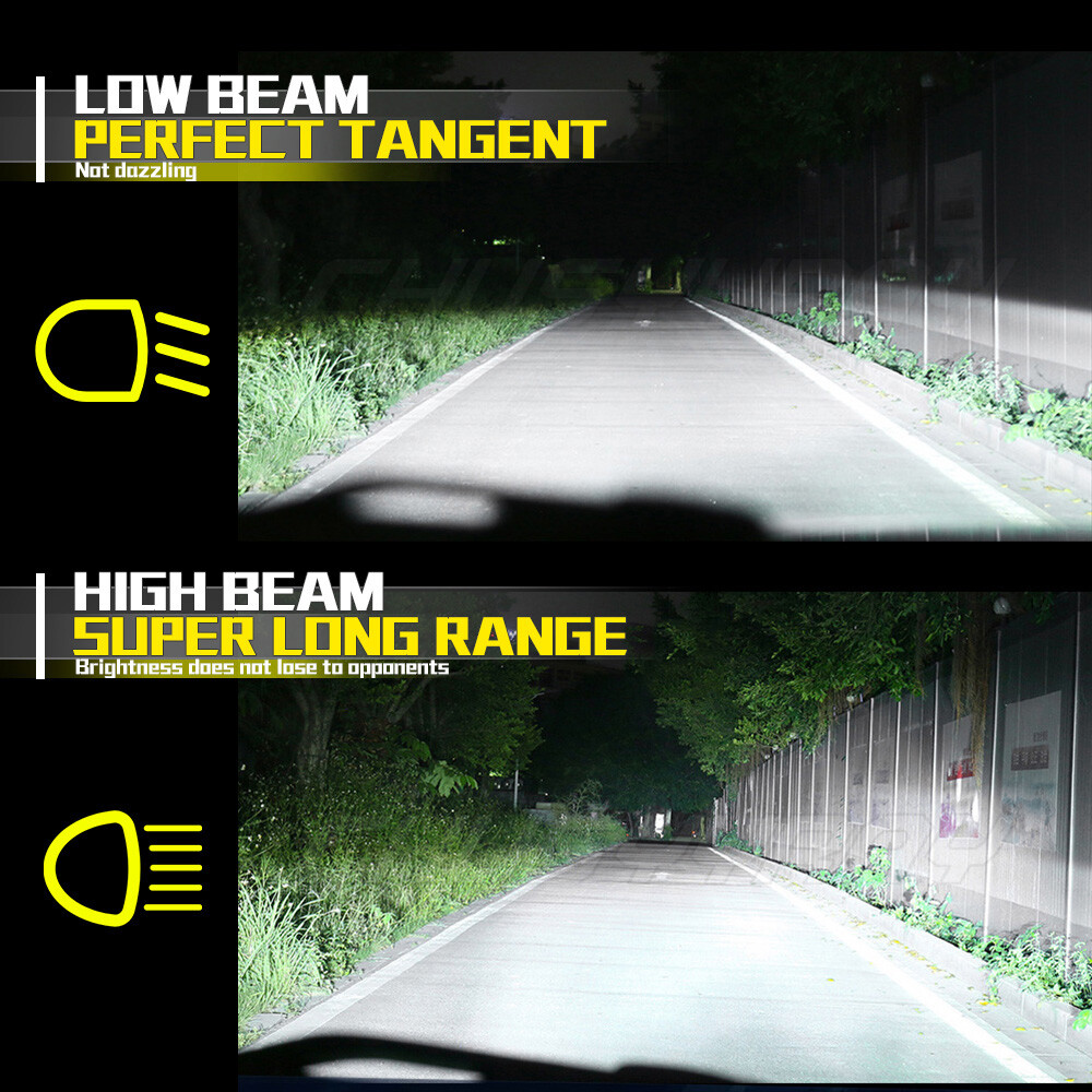 2Pcs NEW CSP LED Headlight Bulbs Super power combo For BMW E30 E34 E24 E36 E38