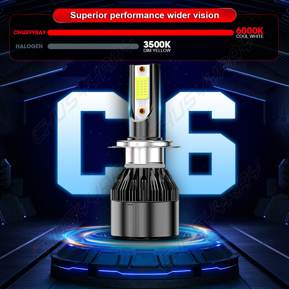 H7 H7 H11 6X LED Headlight Fog Light Bulbs For Mercedes-Benz ML350 2003-2015