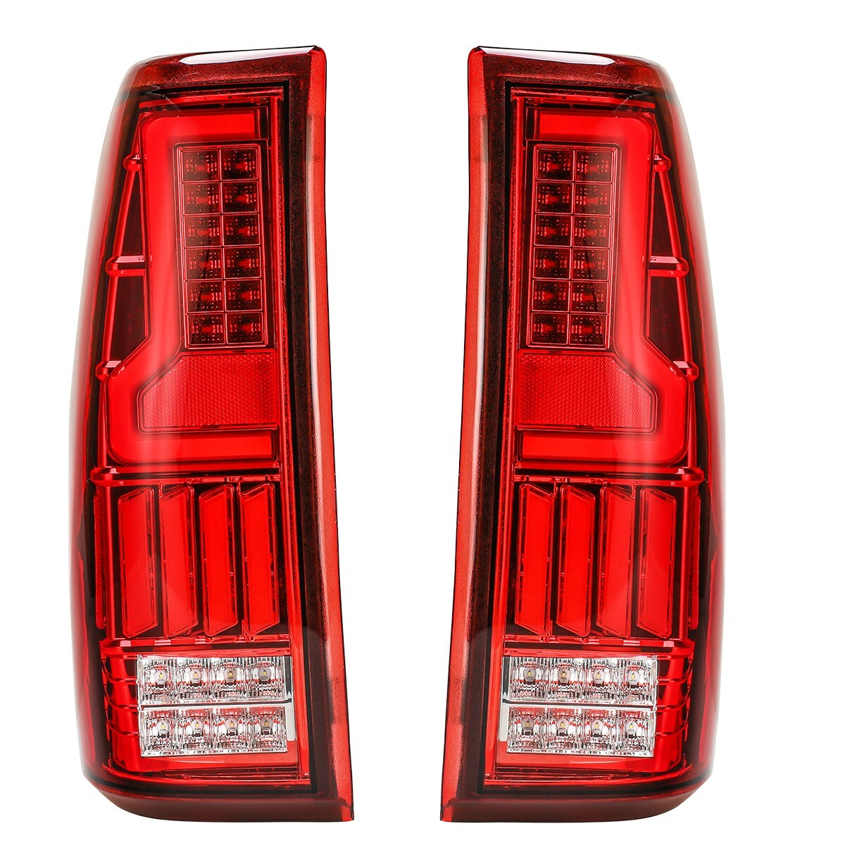 For 99-06 Chevy Silverado 99-03 GMC Sierra 1500 2500 3500 LED Tail Lights Red
