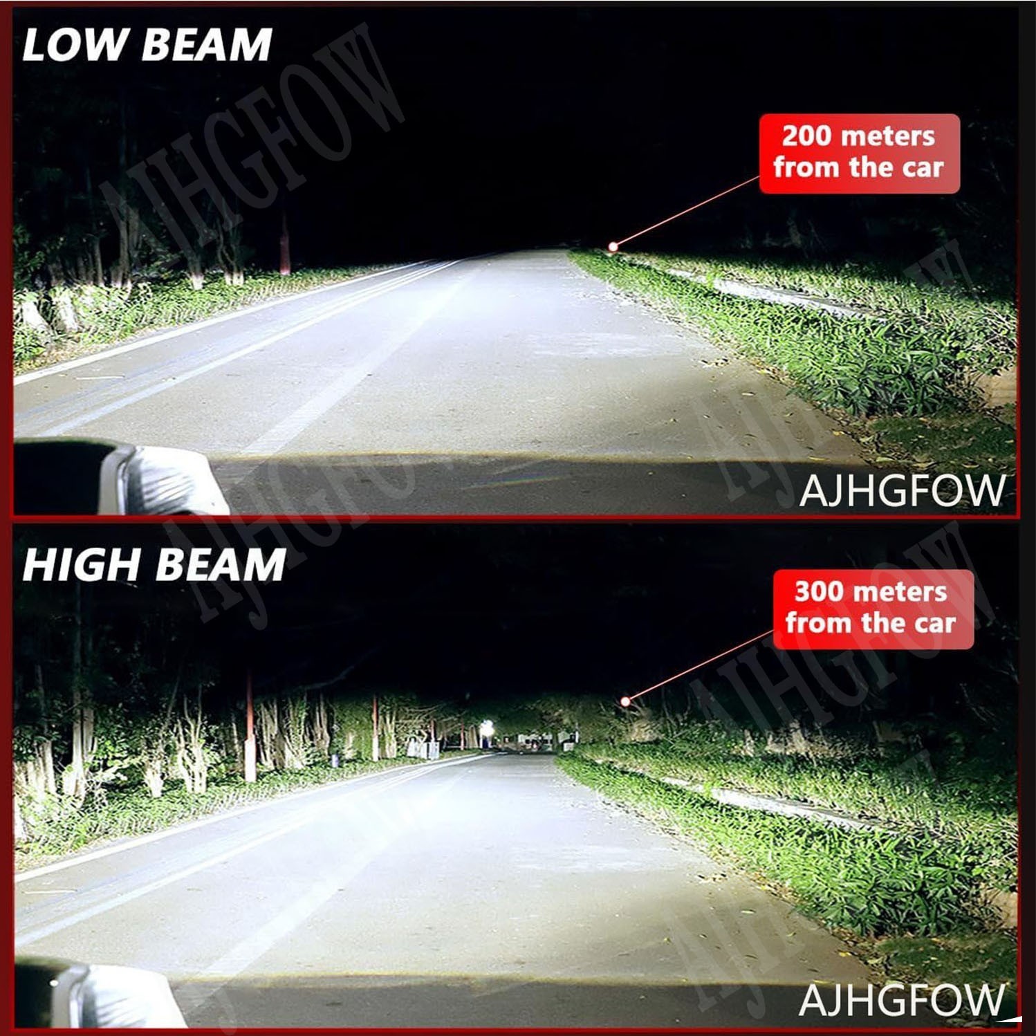 H11 LED Headlight Super Bright Bulbs Kit 10000K White 330000LM HIGH/LOW BEAM