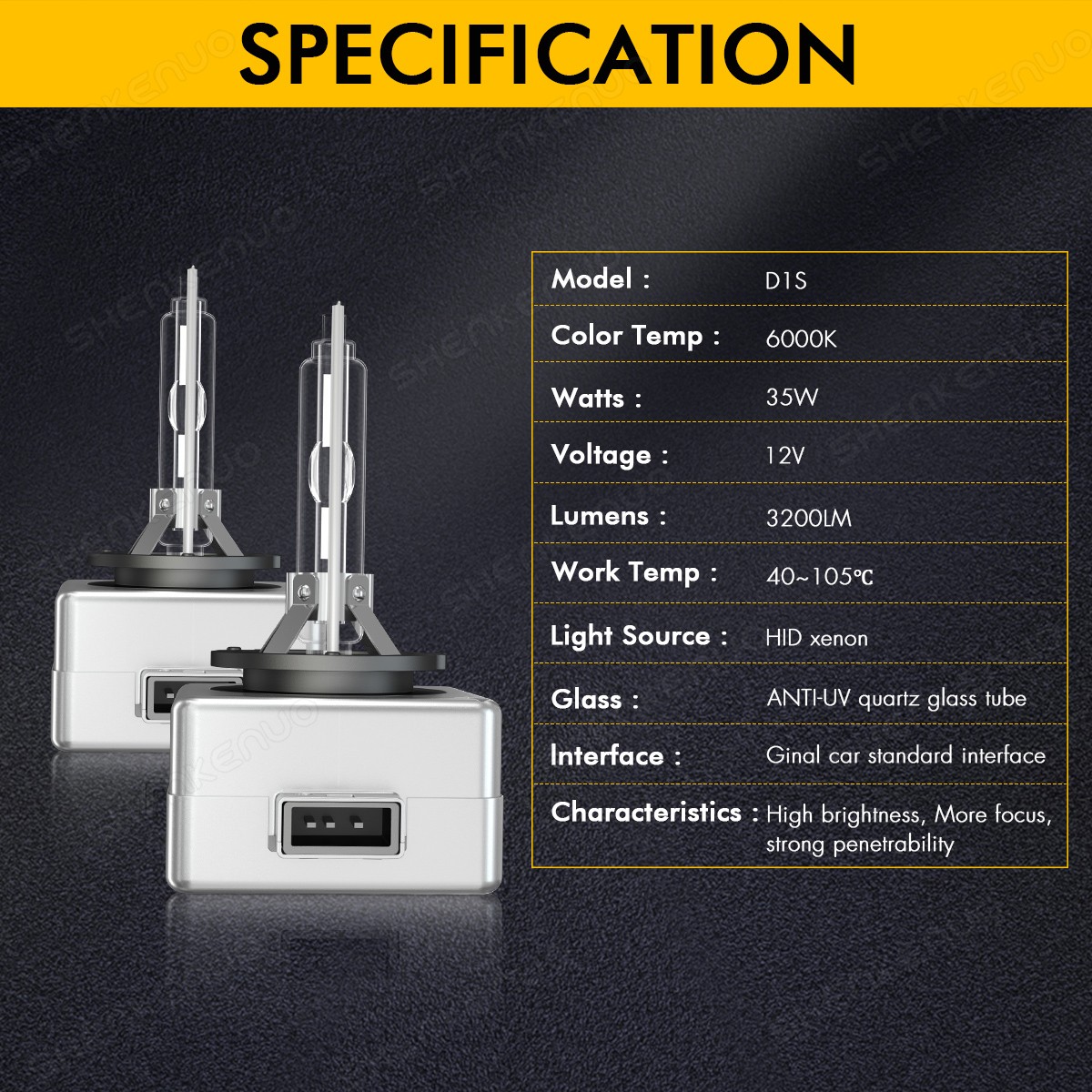 FIT Chevrolet Tahoe 2015-2018 2X D3S Front HID Xenon Headlight Bulbs Low Beam