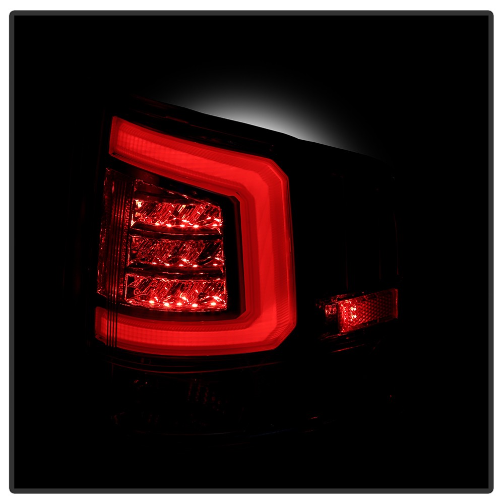 For 1994-2004 Chevy S10/ GMC Sonoma Chrome LED Tube Tail Lights Brake Lamps Pair
