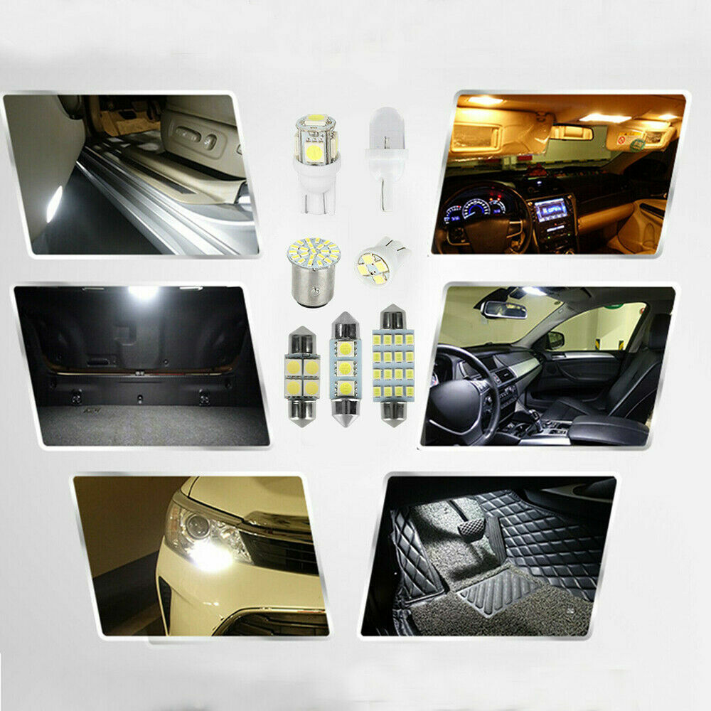 28Pcs Car Interior LED Light For Dome Map License Plate Lamp Bulbs Accessories
