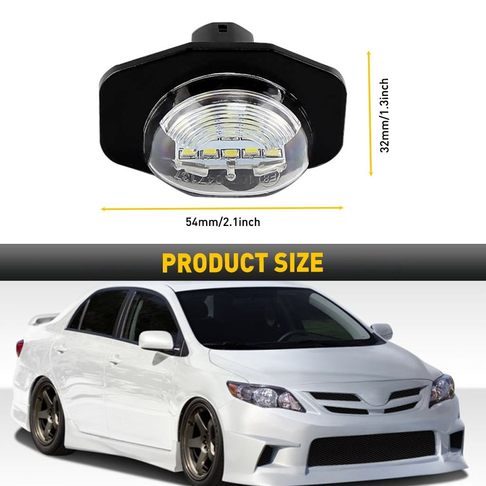 LED License Plate Light Super Lamp Bright For Toyota Sienna Corolla Scion XB XD
