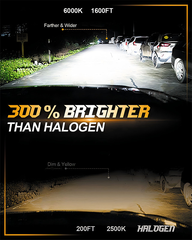 10000K White LED Headlight Hi/Lo Beam Bulbs 9005 H7 Conversion Kit AAAAA