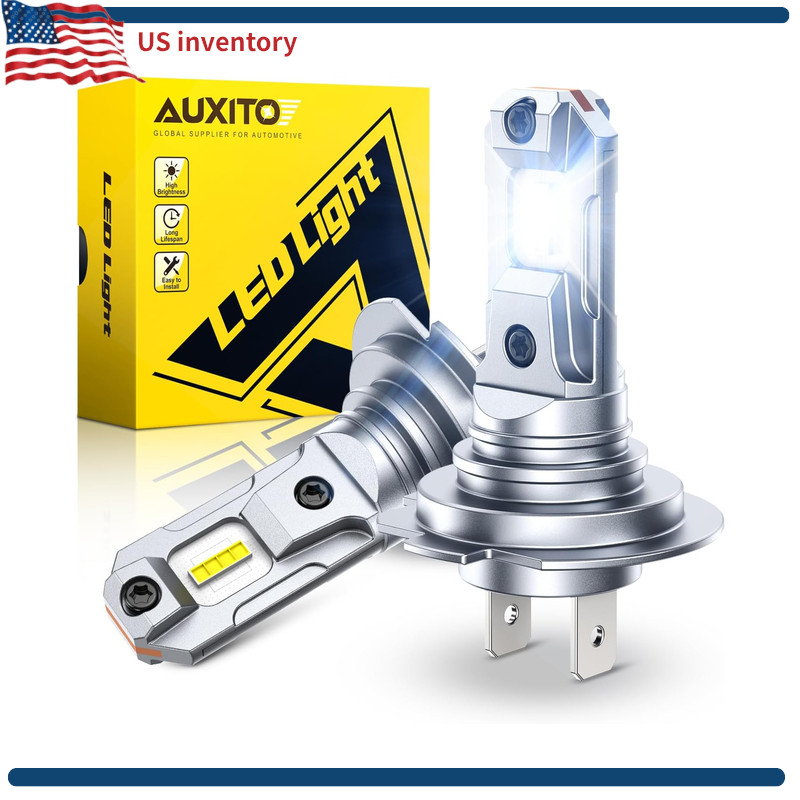 H7 LED Fog Light Bulb, CSP LED Chips, Pack 2 H7
