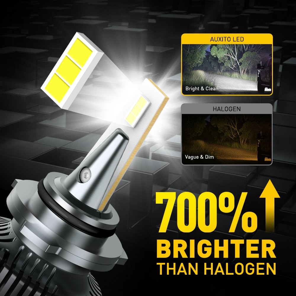 2X AUXITO CANBUS HB4 9006 Headlight LED Bulb Low Beam 6500K 20000LM 120W Bright