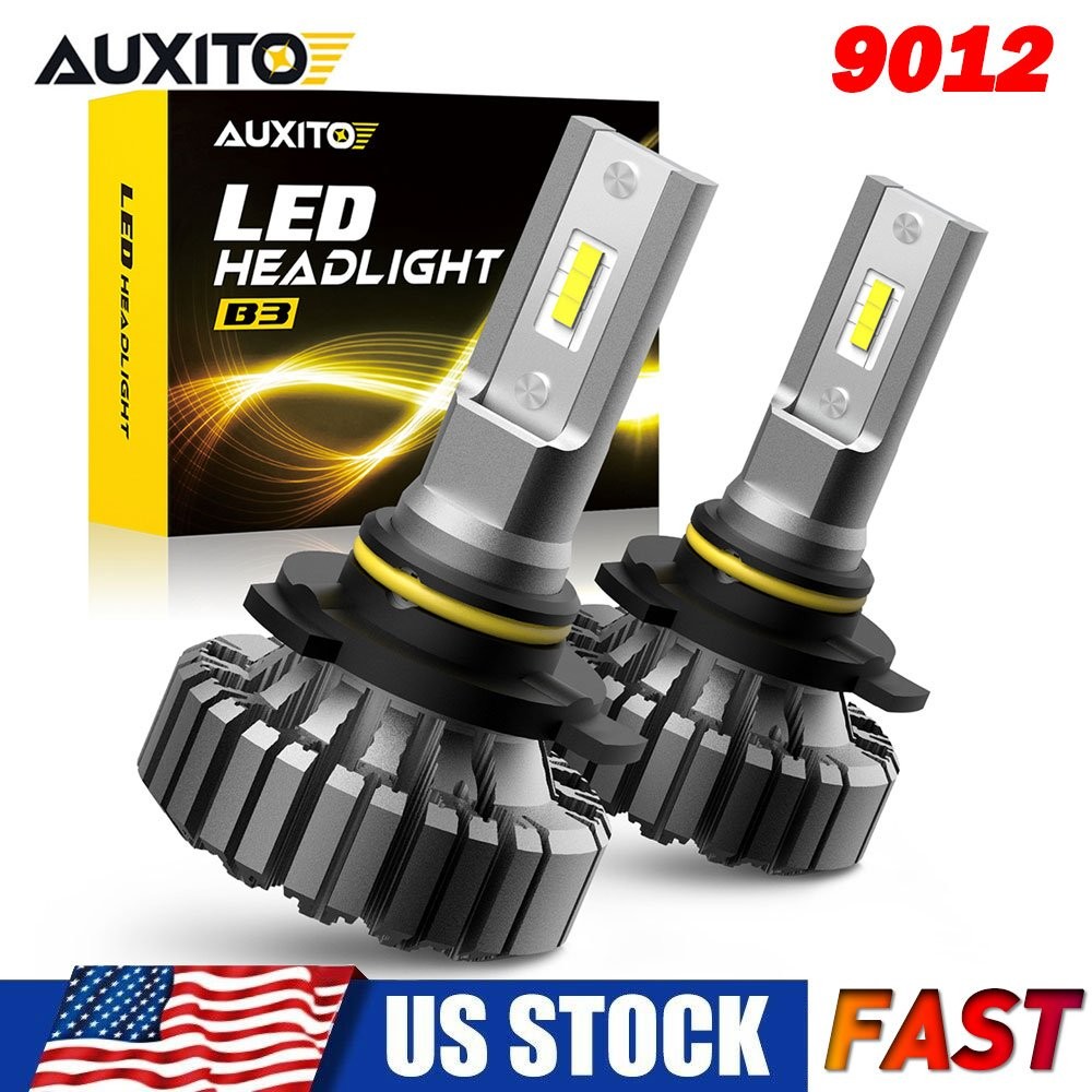 AUXITO 9012 LED Headlight Fog Bulbs High Low Beam Conversion Kit 40000LM Bright