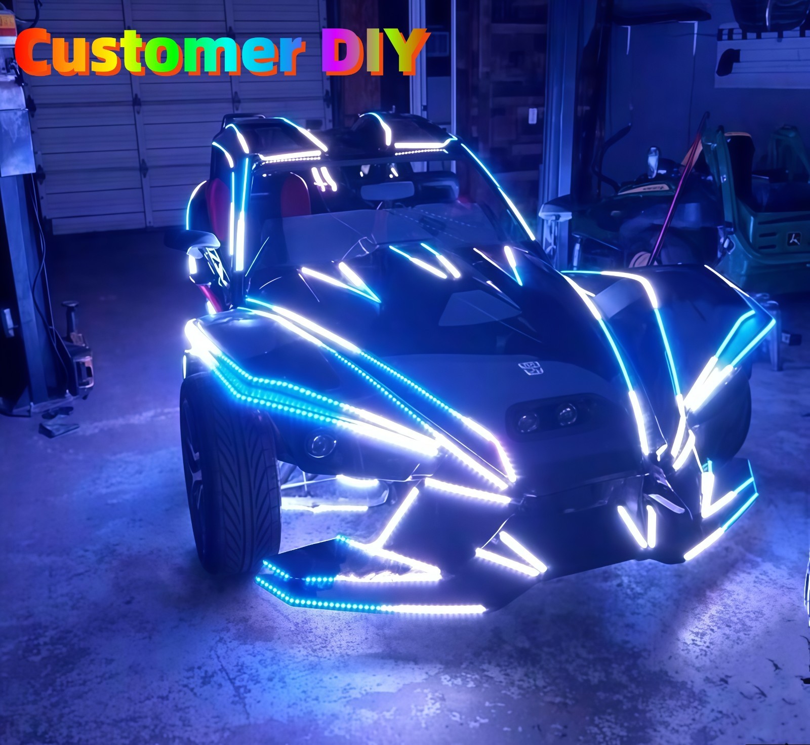 Smoked Full Tinted Black PCB Strips Dream Color CHASING 4FT 6.5FT 16.5FT Lights