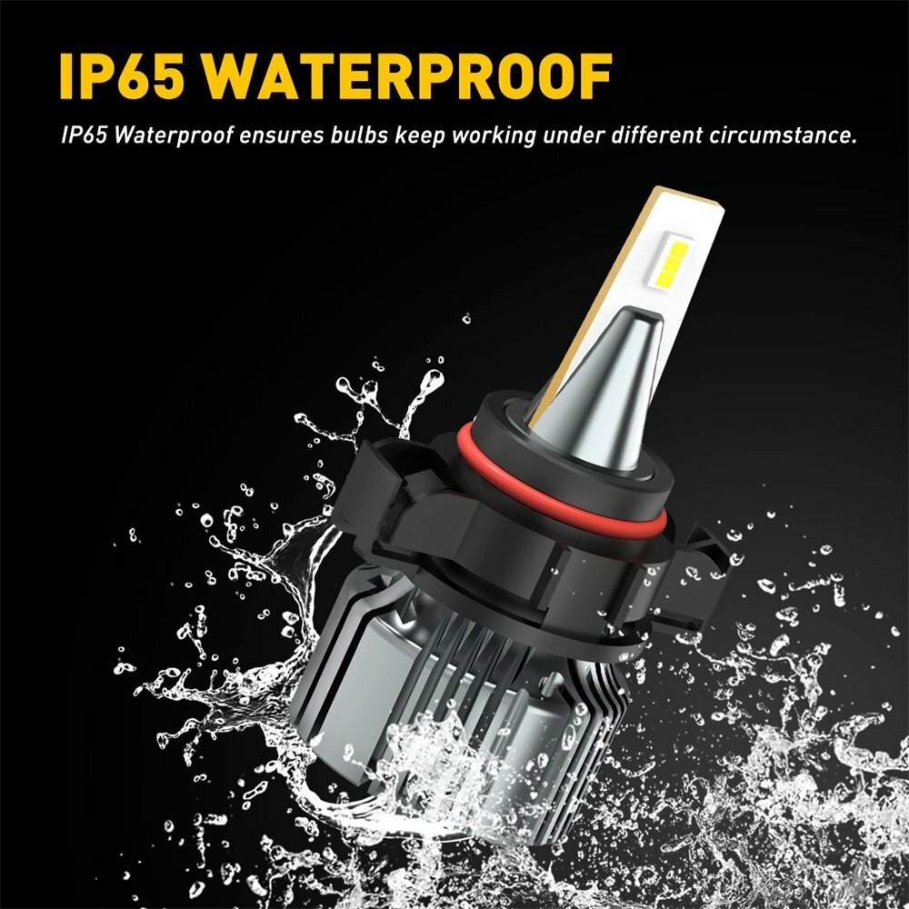 AUXITO 5202 H16 LED Fog Light Bulbs Conversion Kit Super Bright 6500K 4000LM 28W