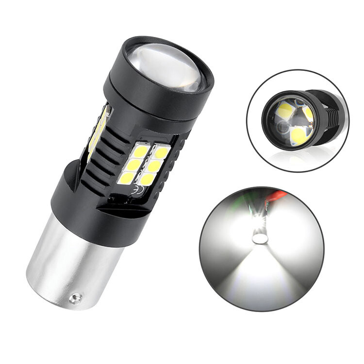 1Pair 1157 Amber/White/Red LED Turn Signal Indicator Parking Light Bulbs CANBUS
