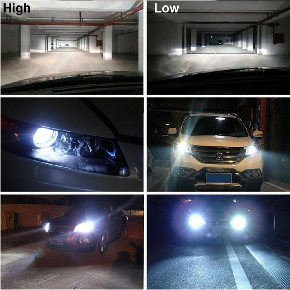 2Pcs T1 9006 HB4 Turbo LED Headlight T1 Car Light Bulb 6000K Canbus Head Lights