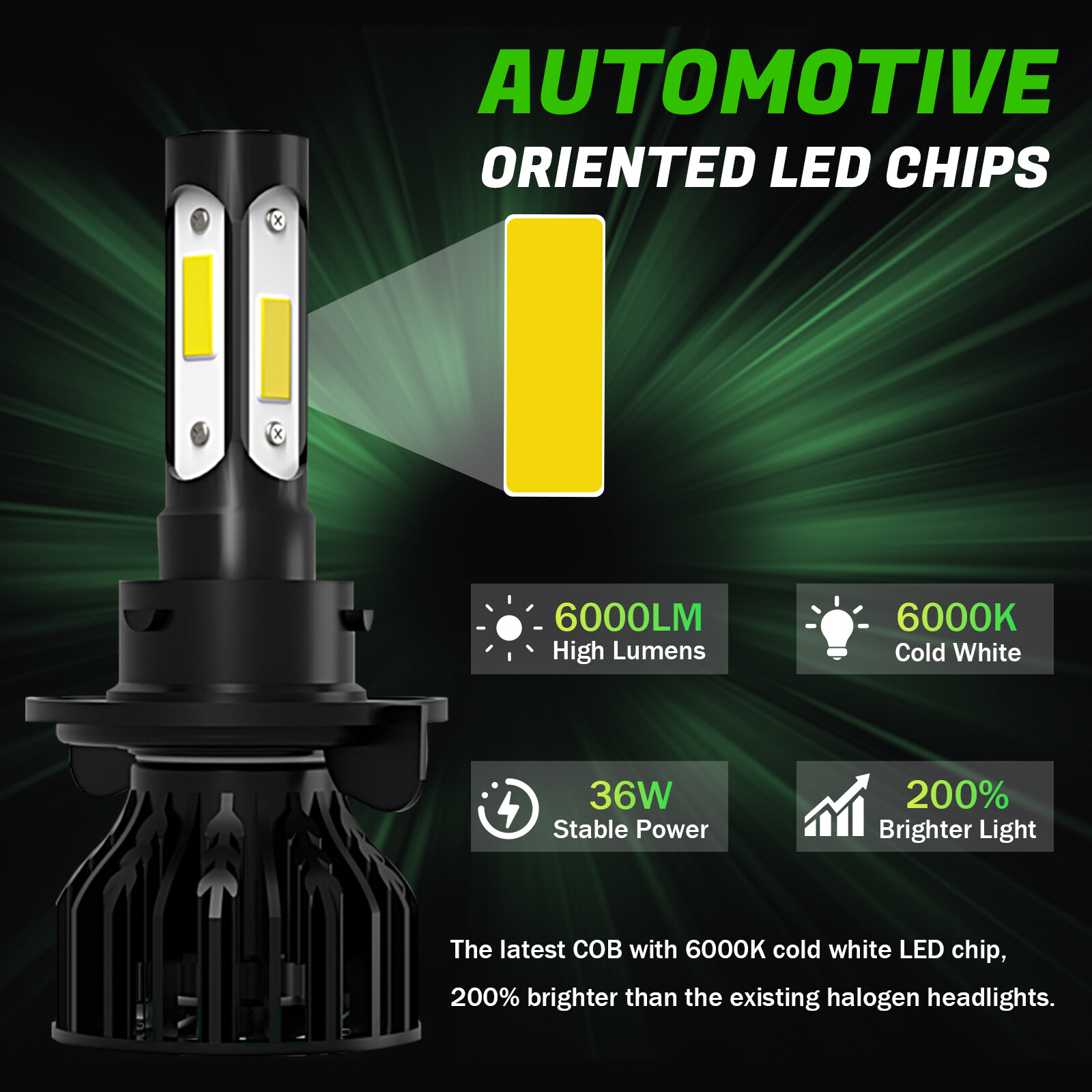 For Ford F250 F350 F450 2005-2019 – 6x 6000K White LED Headlight Fog Light Bulbs