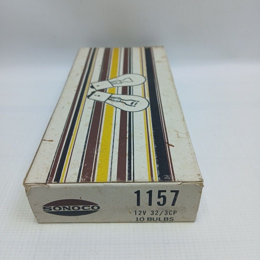 Vtg SONOCO 1157 Turn Signal CLEAR Lamp Light Bulb (Lot Of 10) 12V 32/3CP