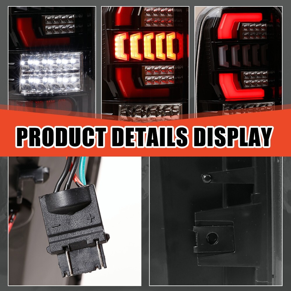 For 2000-2006 Chevy Suburban Tahoe GMC Yukon LED Tail Lights Lamps 00-06 Clear