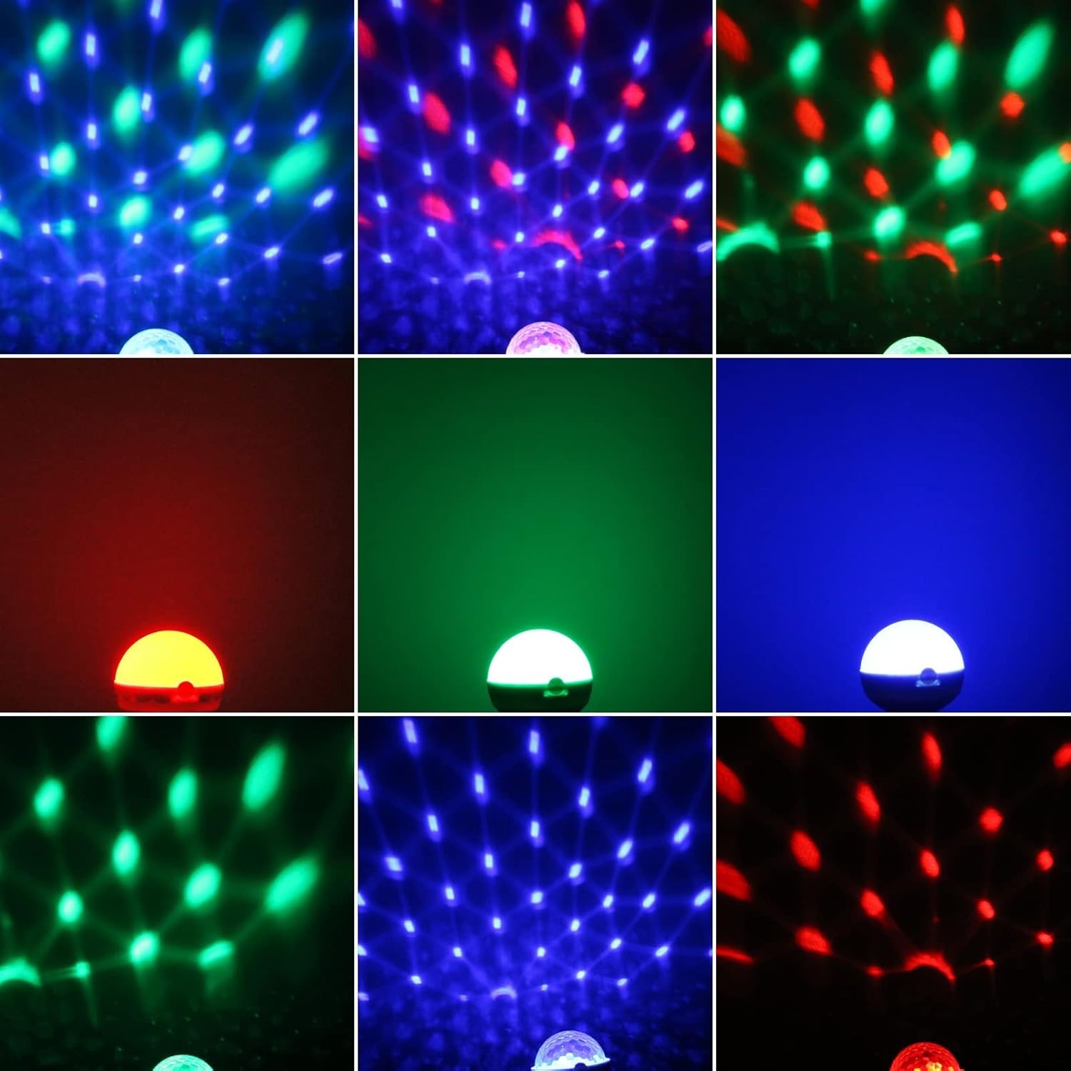 LED Star Car Interior Light 360° Adjustable USB Mood Decor for Vehicle or Room