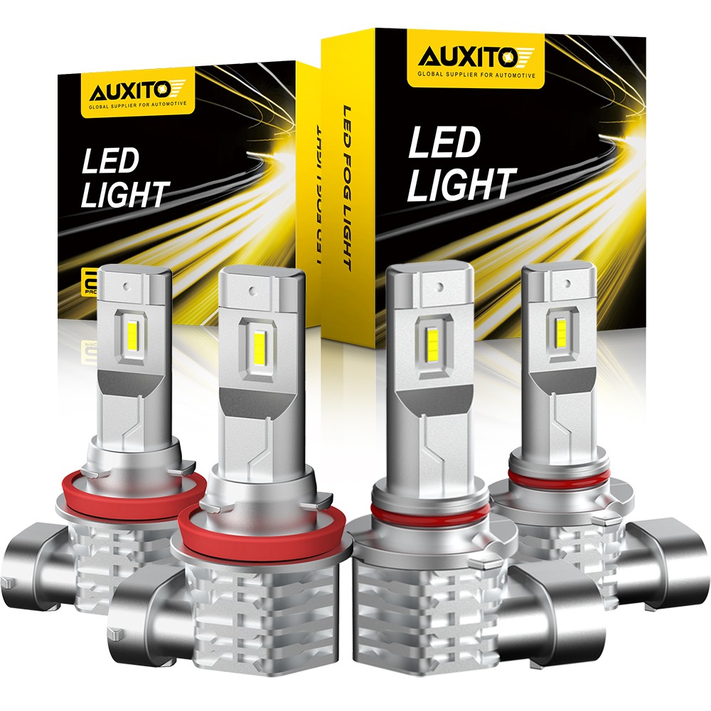 AUXITO 9005 H11 LED Combo Headlight Bulbs 720000LM High/Low Beam 6000K White M4