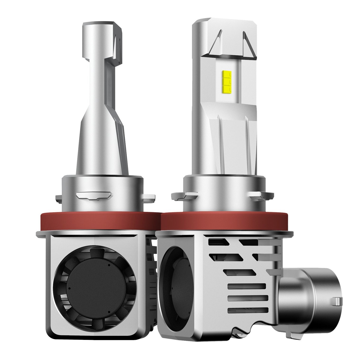 AUXITO 16000LM 60W H11 H9 H8 ZES LED Headlight Bulbs Pair DC9V-30V 6500K White