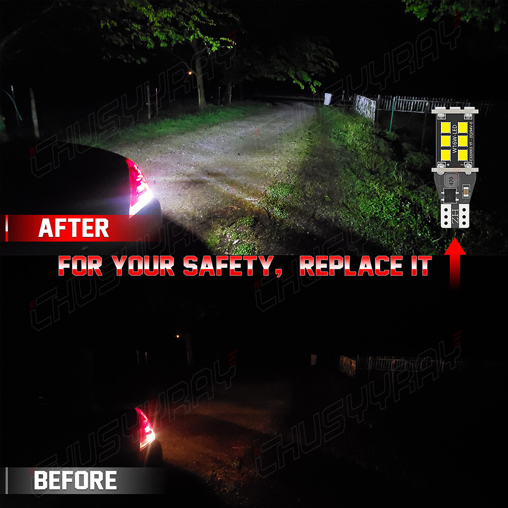 Super Bright White Canbus LED Bulb For Car Backup Reverse Light 921 912 T15 W16W