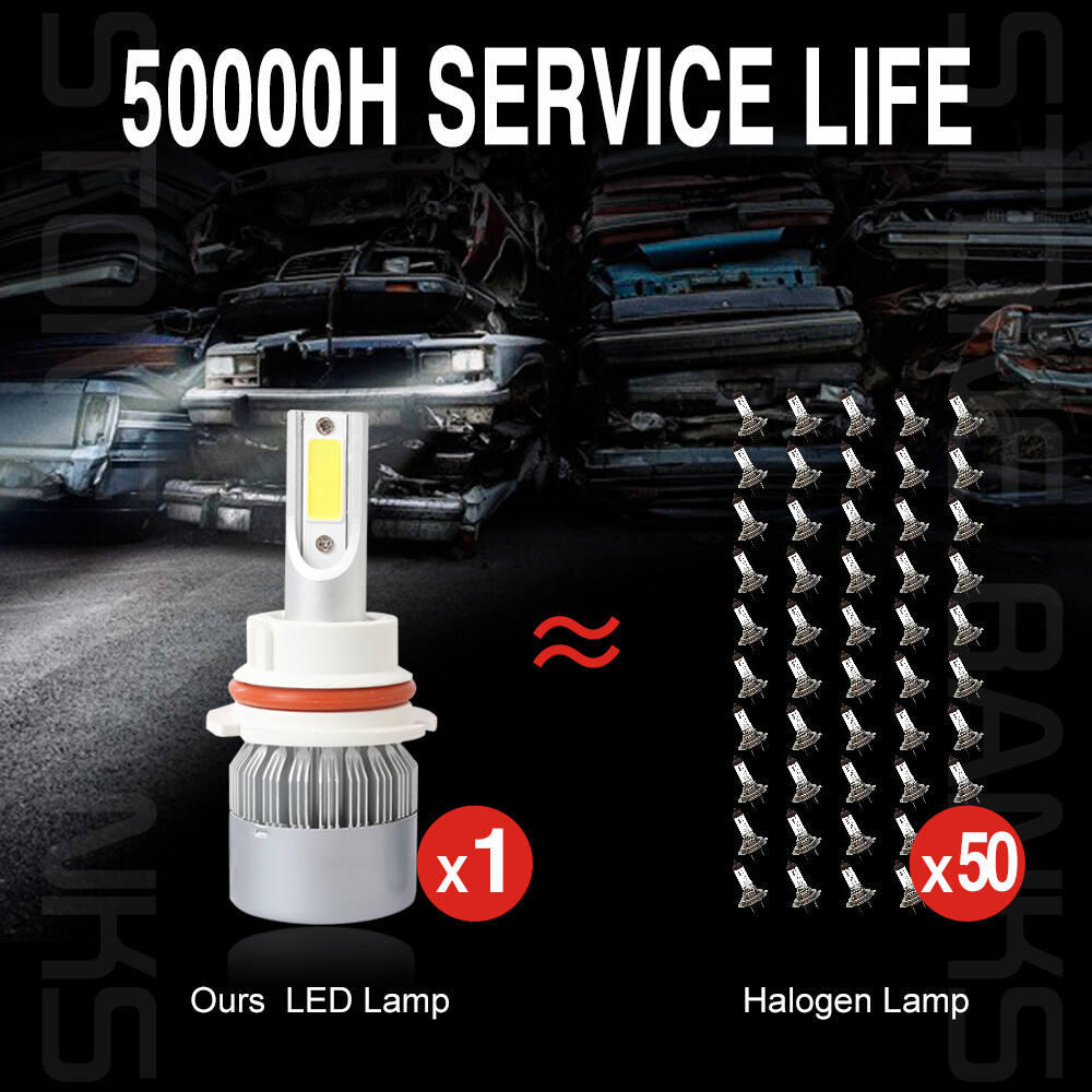 Whosesales 20X 9007 HB5 LED Headlight Bulbs Kit High Low Beam 6000K Super White